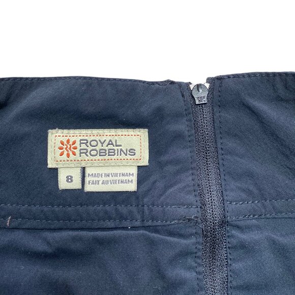 Royal Robbins Discovery Skort Women's Size 8 Hiking Outdoor Stretch Black - Picture 4 of 4